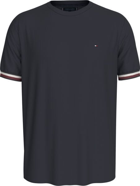 GLOBAL STRIPE CUFF PIQUE TEE