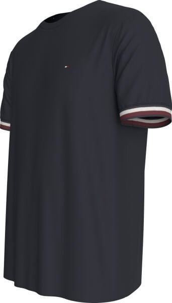 GLOBAL STRIPE CUFF PIQUE TEE