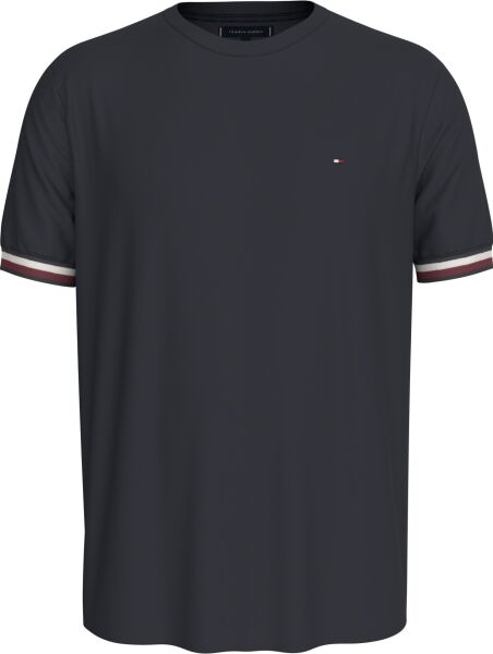 GLOBAL STRIPE CUFF PIQUE TEE