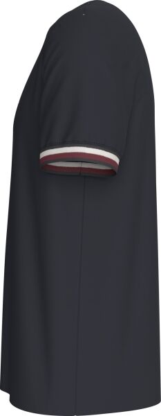 GLOBAL STRIPE CUFF PIQUE TEE