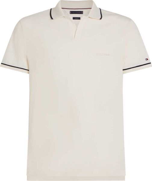 OPEN COLLAR TIPPED POLO