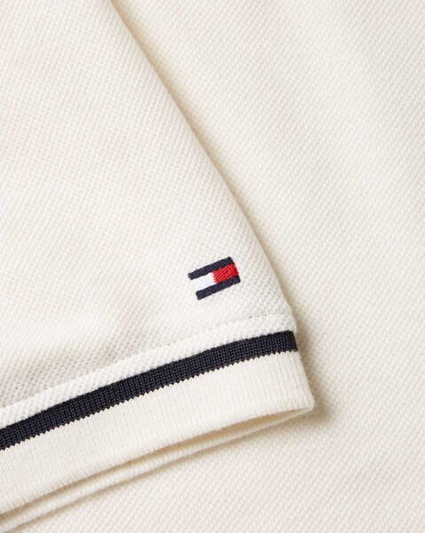 OPEN COLLAR TIPPED POLO