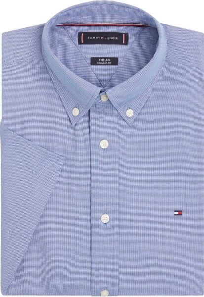 FLEX POPLIN HOUNDSTOOTH SS SHI