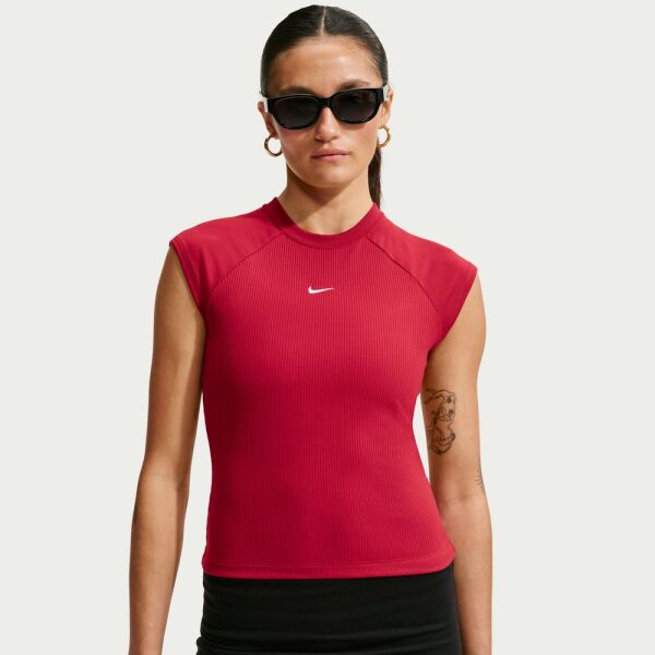 W NSW CHILL KNIT RIB SS TOP
