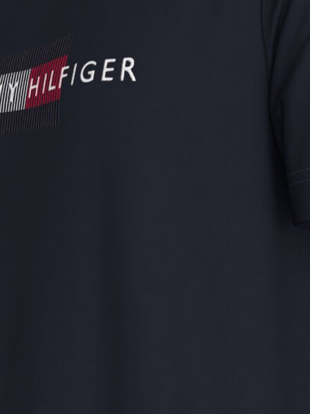 HILFIGER FLAG EMBRO TEE