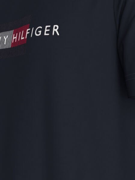 HILFIGER FLAG EMBRO TEE