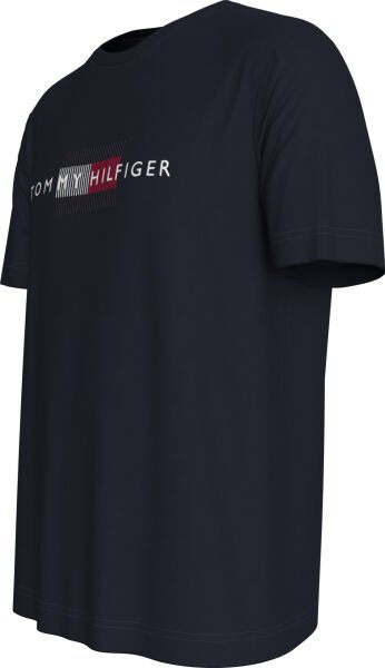 HILFIGER FLAG EMBRO TEE