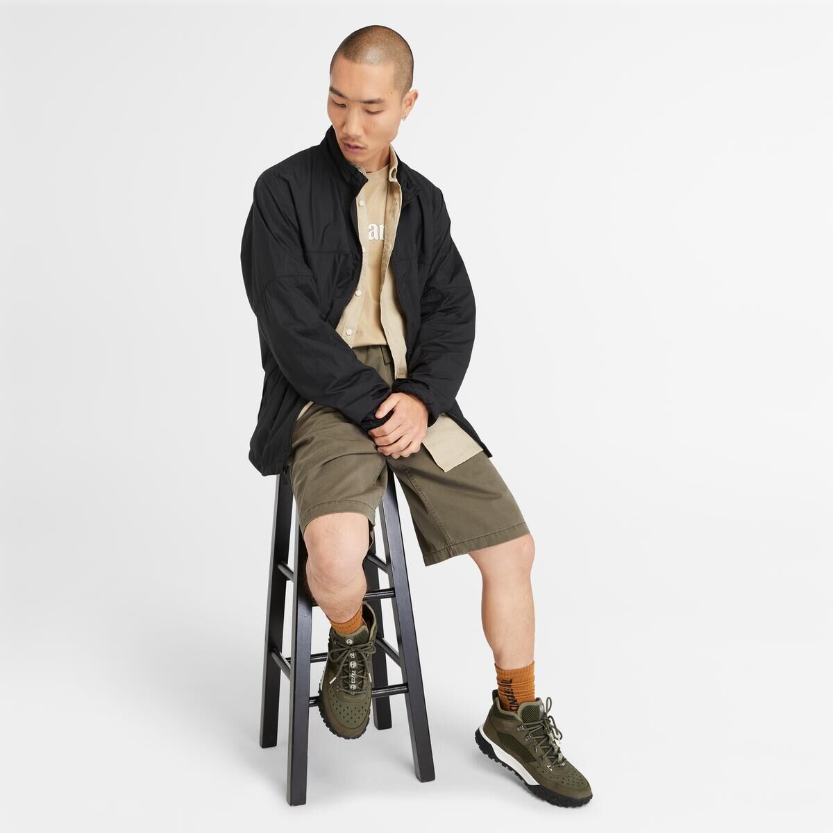 Linear Logo Short Sleeve Tee Sarı - M