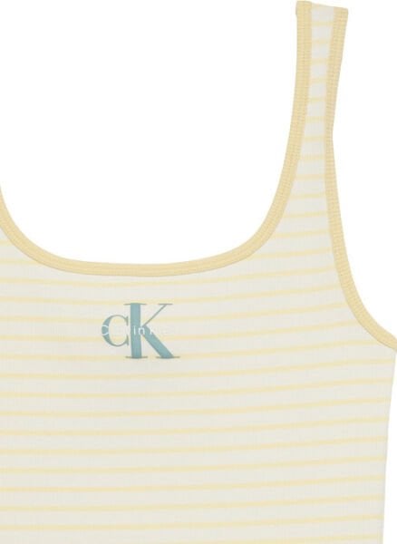 STRIPED MONOLOGO SCOOP NK RIB