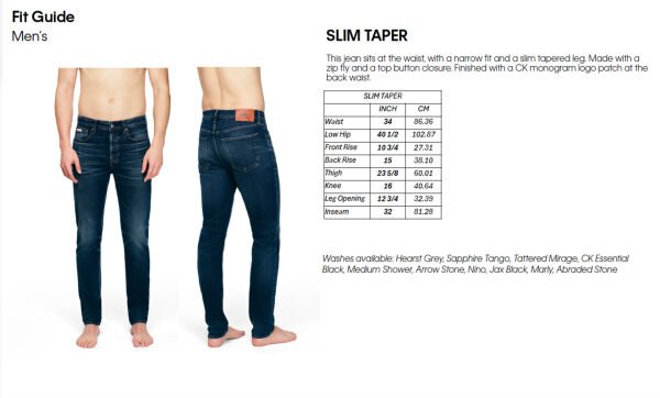 SLIM TAPER SAPPHIRE TANGO JEAN