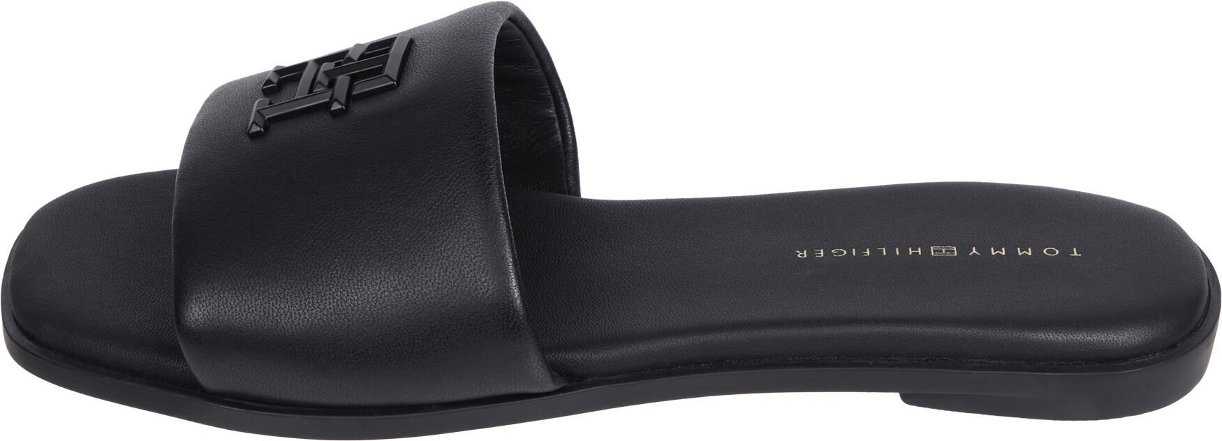 TH LOGO HARDWARE LEATHER MULE