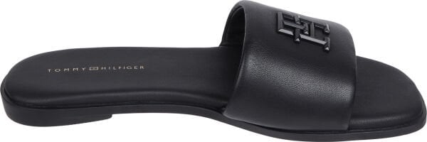 TH LOGO HARDWARE LEATHER MULE