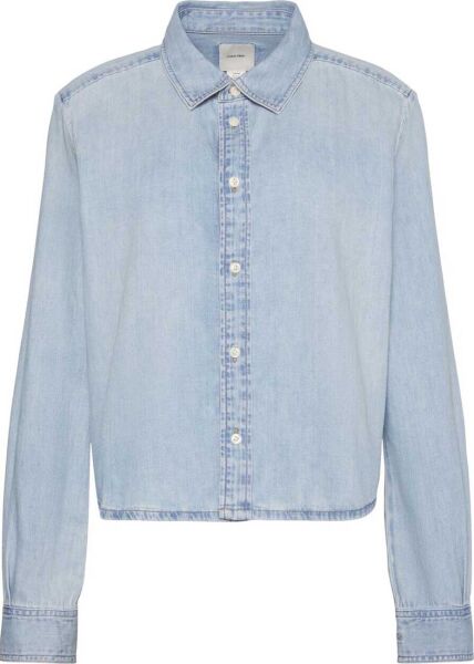 CROPPED LS SHIRT BRIGHTON BLUE