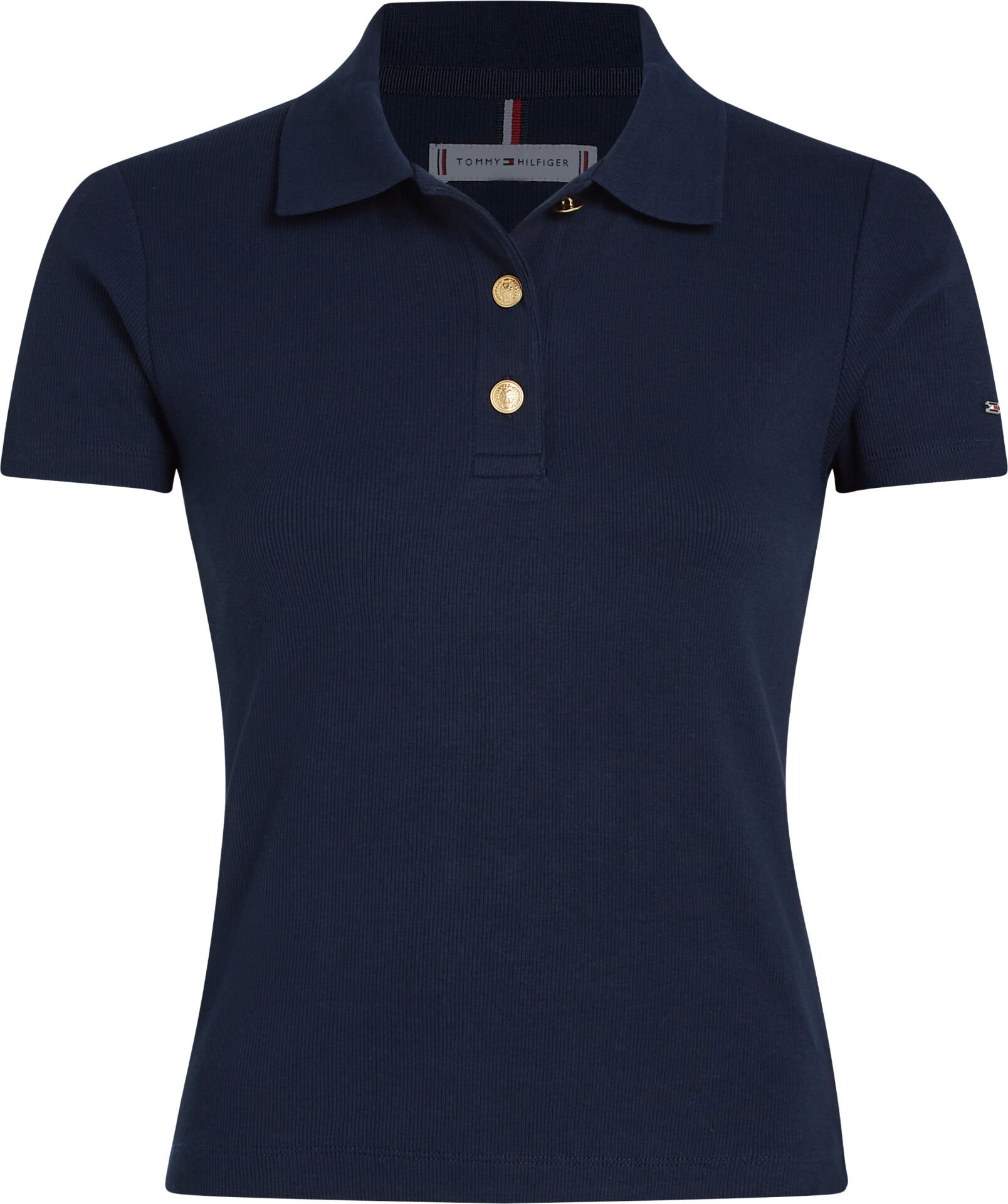SLIM GOLD BUTTON POLO SS
