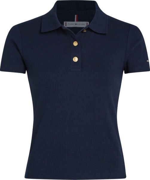 SLIM GOLD BUTTON POLO SS