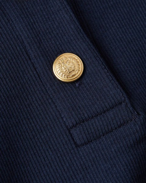 SLIM GOLD BUTTON POLO SS