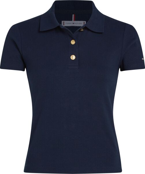 SLIM GOLD BUTTON POLO SS