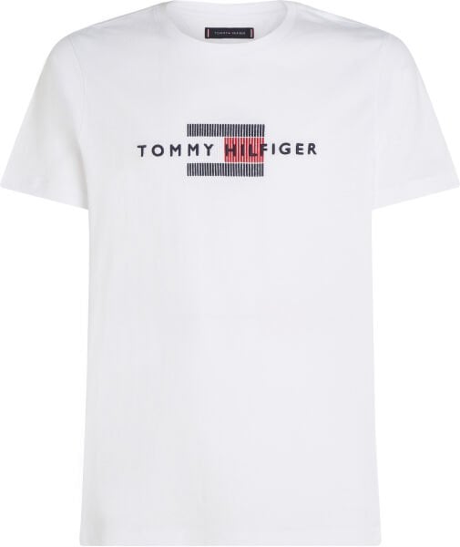 HILFIGER FLAG EMBRO TEE