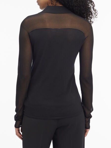 SHEER VISCOSE KNIT CARDIGAN