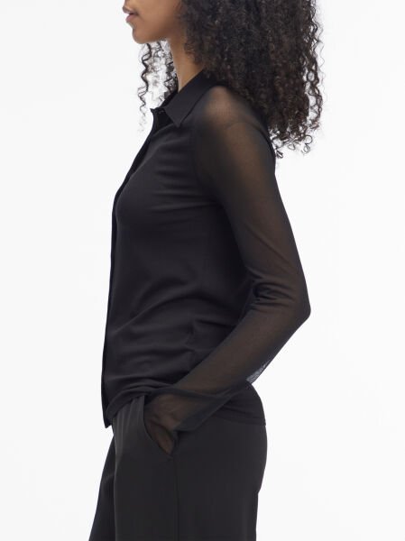 SHEER VISCOSE KNIT CARDIGAN