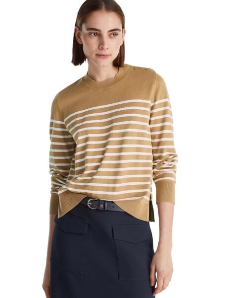 CO JERSEY MID GG LS GOLD BTN S