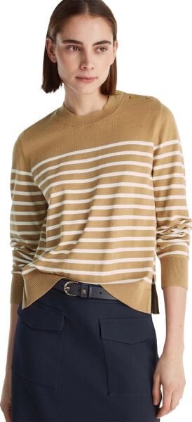 CO JERSEY MID GG LS GOLD BTN S