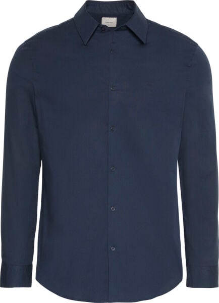 LS SOLID STRETCH SLIM SHIRT