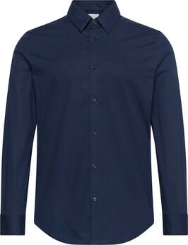 LS SOLID STRETCH SLIM SHIRT