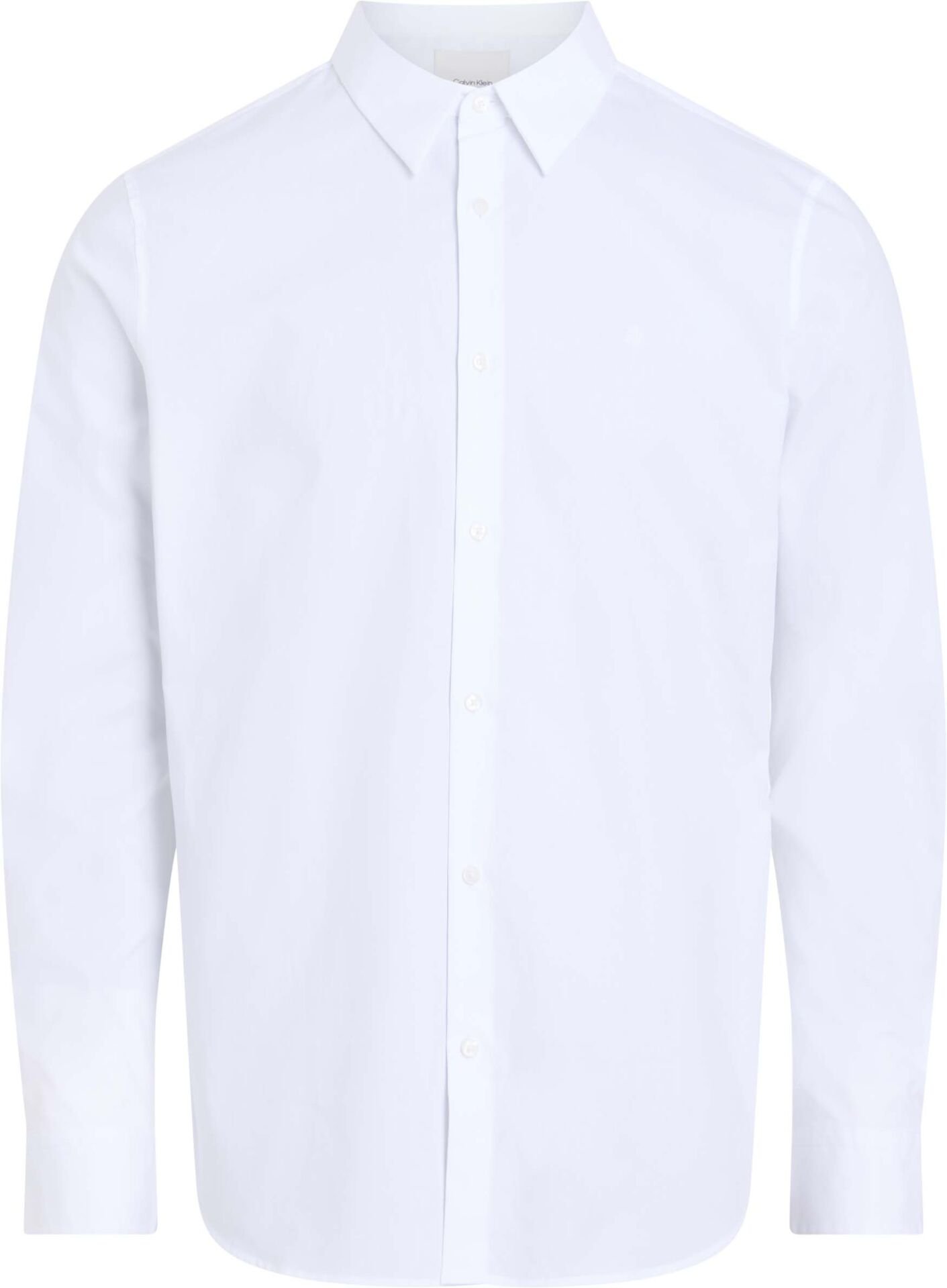 LS SOLID STRETCH SLIM SHIRT