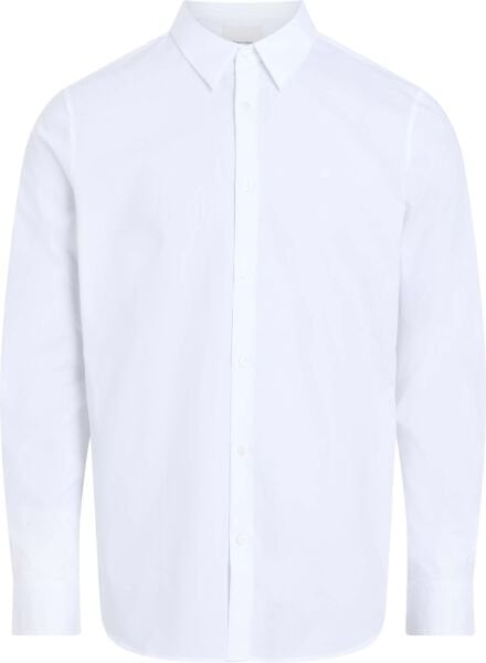 LS SOLID STRETCH SLIM SHIRT