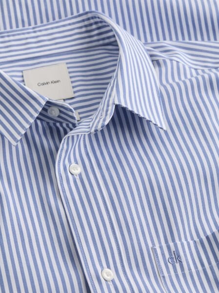 POPLIN STRIPE L/S SHIRT