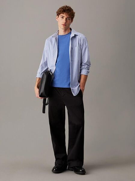 POPLIN STRIPE L/S SHIRT
