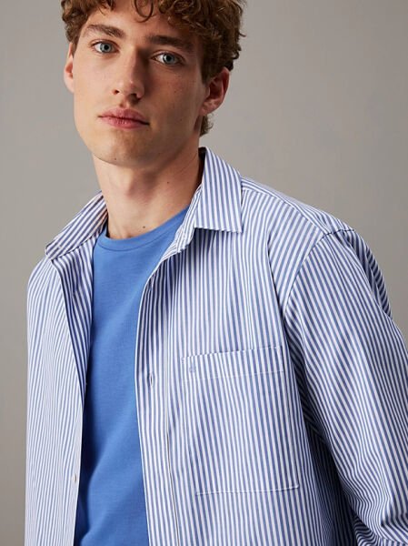 POPLIN STRIPE L/S SHIRT