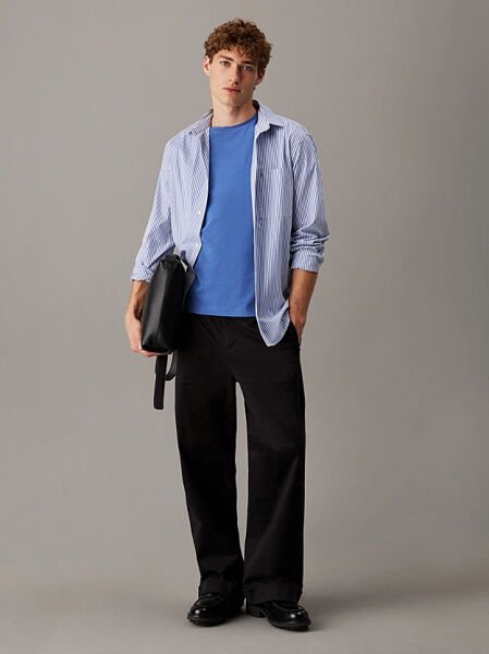 POPLIN STRIPE L/S SHIRT