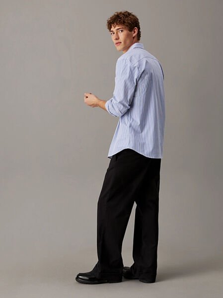 POPLIN STRIPE L/S SHIRT