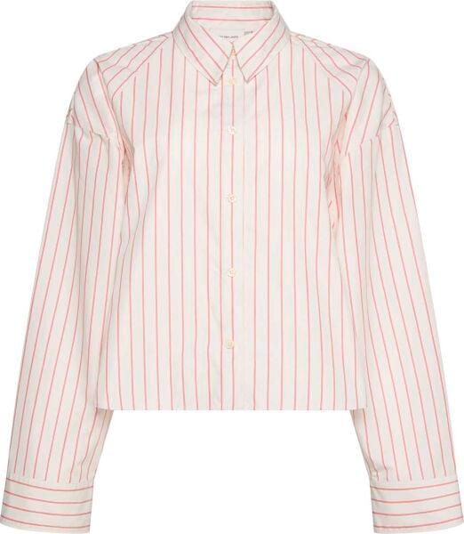 YD STRIPE BOXY CROPPED SHIRT