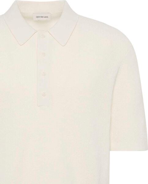 SS COTTON WAFFLE POLO COLLARSW