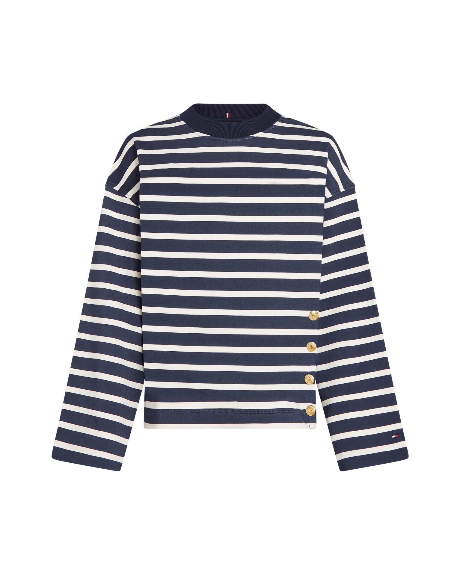 LWK GOLD BUTTON TERRY SWTSHRT