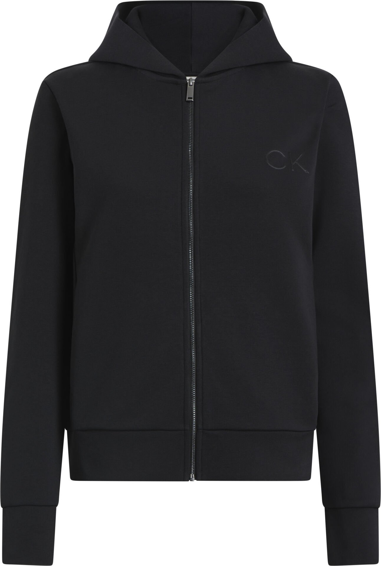 SATIN CK REGULAR ZIP HOODIE