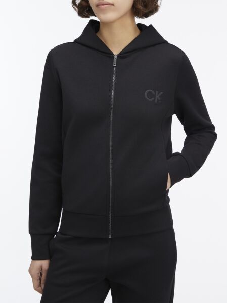 SATIN CK REGULAR ZIP HOODIE