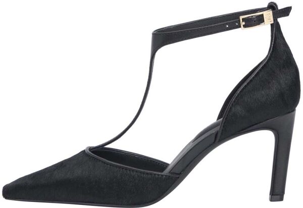 PONY HAIR T-BAR PUMP SLANTED H