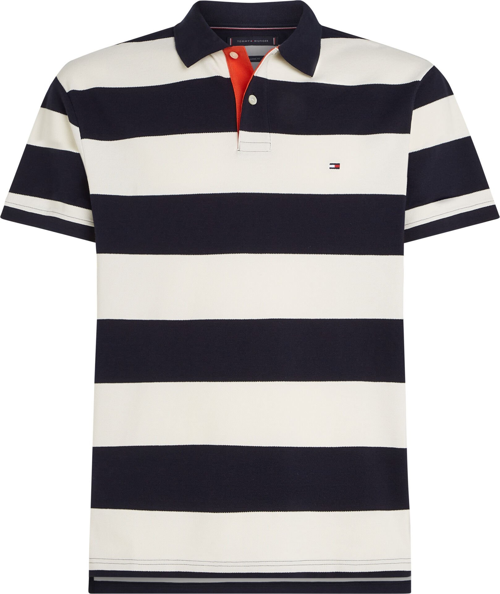 BLOCKING CONTRAST PLACKET POLO