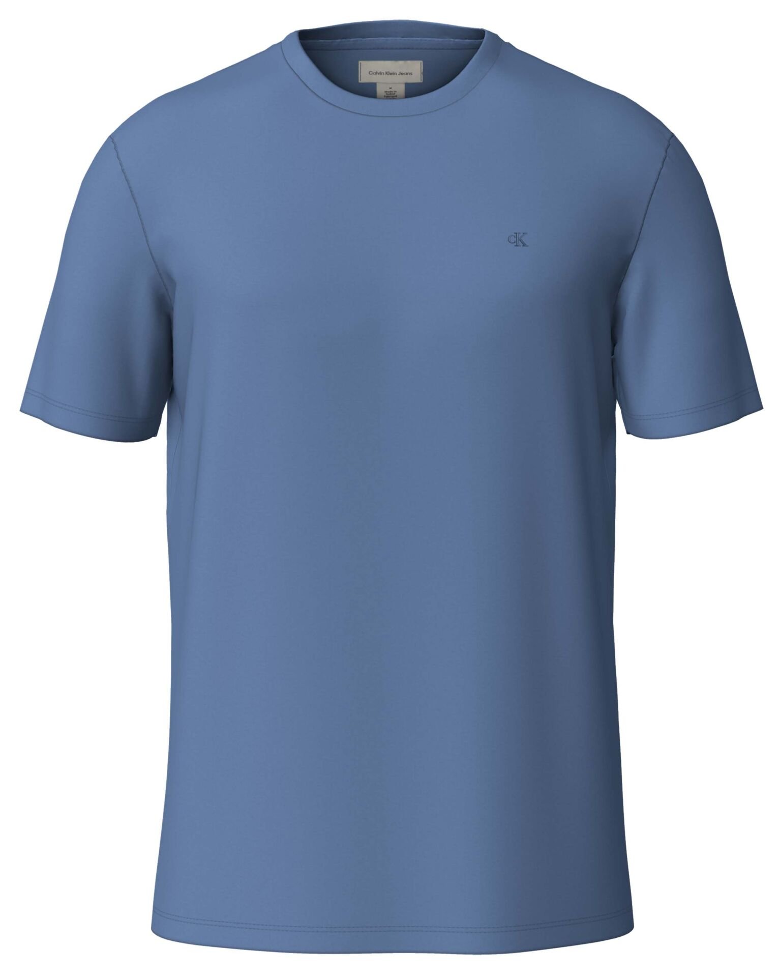 SS SUPIMA CHEST EMB CREWNECK T