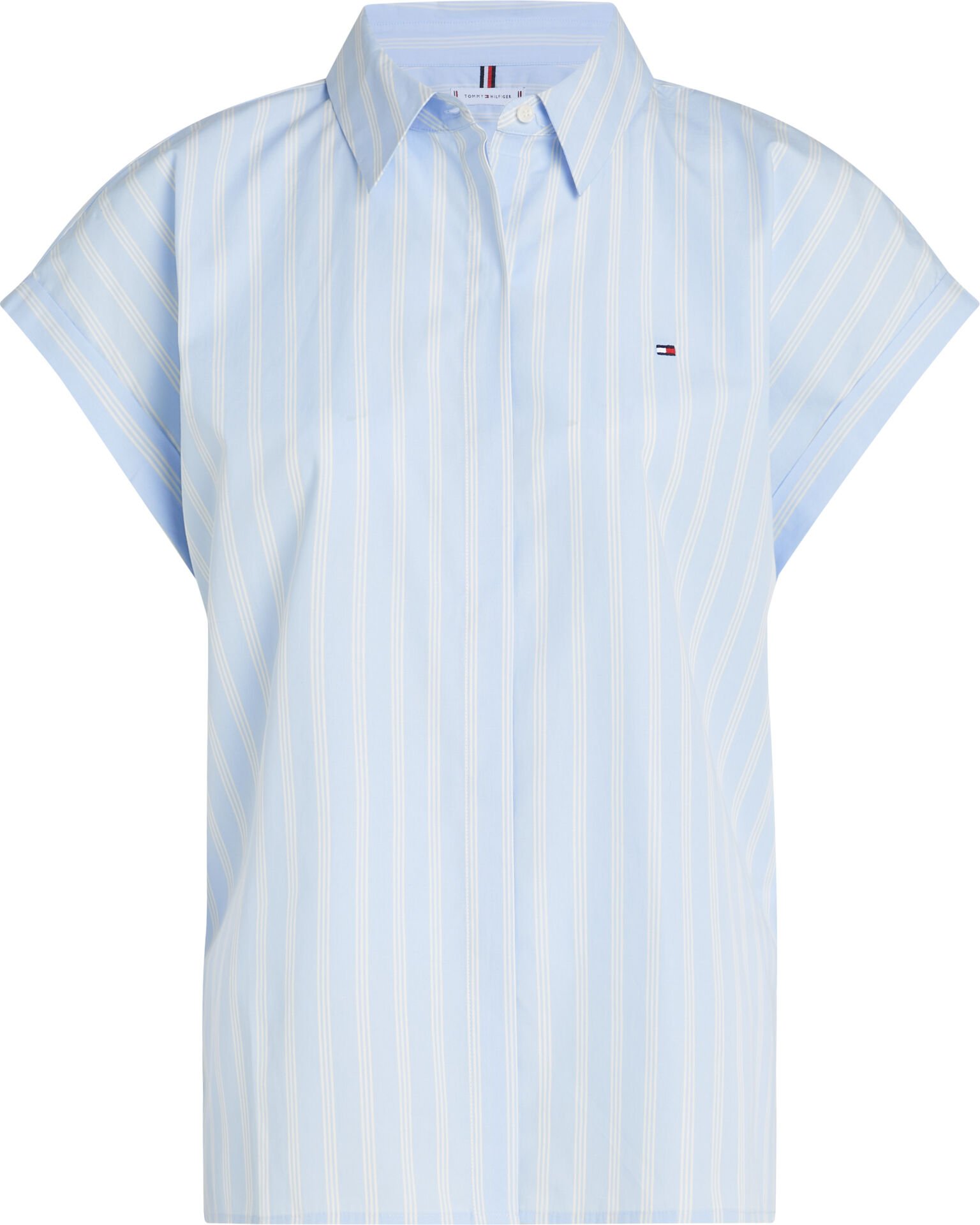 POPLIN SLEEVELESS RELAXED SHIR