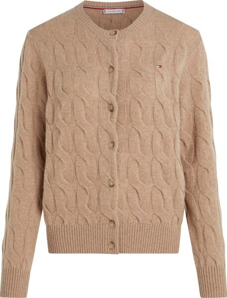 SOFT WOOL CABLE C-NK LS CARDIG