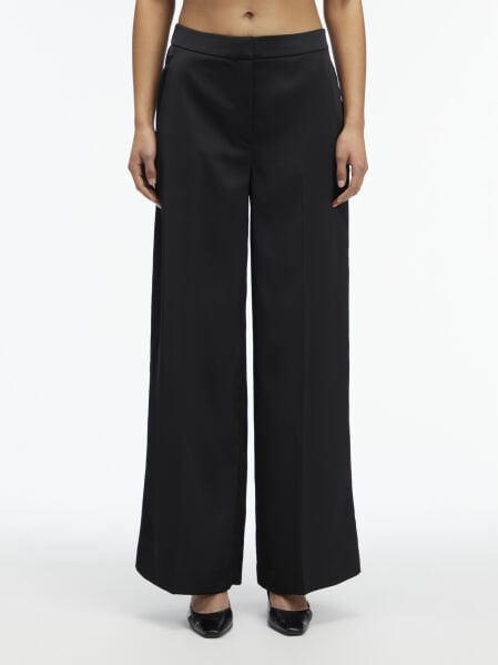 TECH SATIN STRAIGHT LEG PANT