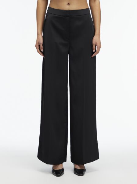 TECH SATIN STRAIGHT LEG PANT