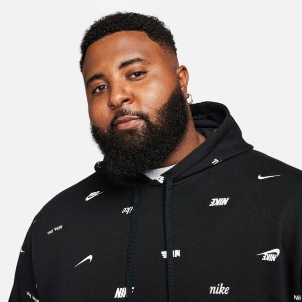 M NK CLUB+ BB PO HOODIE AOP