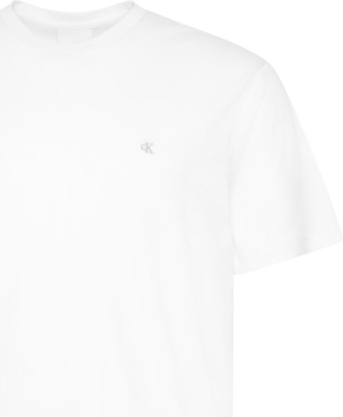 SS SUPIMA CHEST EMB CREWNECK T