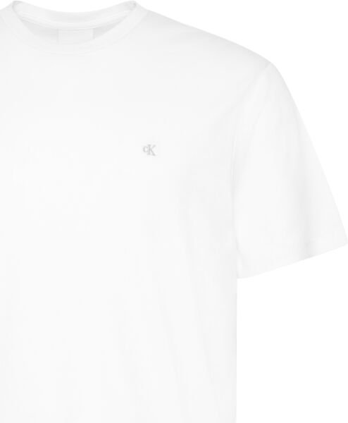 SS SUPIMA CHEST EMB CREWNECK T